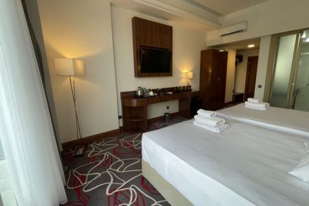 Делюкс 2-местный (с французским балконом) /вид на город, горы